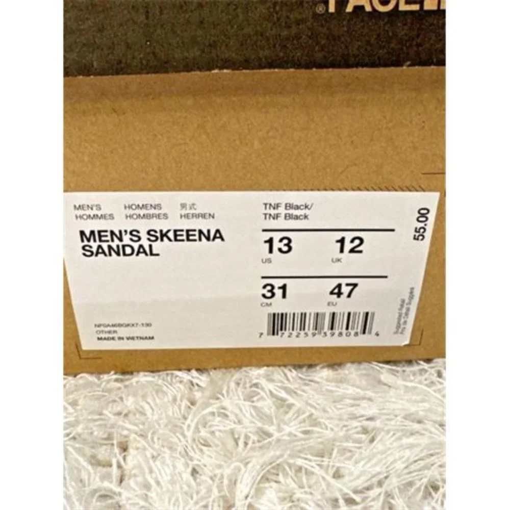 New in Box The North Face Men's Skeena Sandals Size 13 TNF Black NF0A46BGKX7-130 - Picture 4 of 8